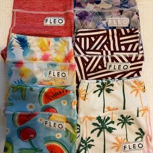 Fleo Colorful Athletic Shorts Trio